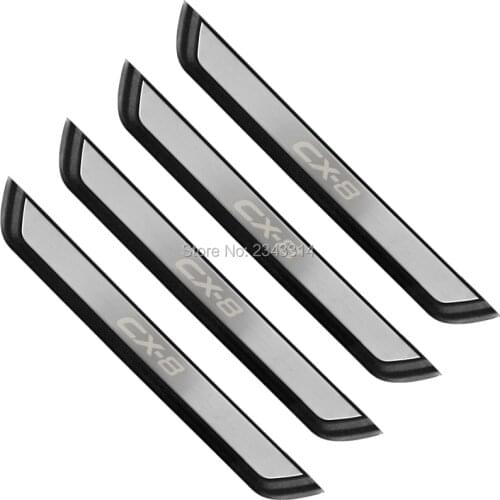For Mazda CX-8 CX8 2017 2018 2019 2020 Accessories Stainless Door Sill Scuff Kick Plate Protectors Trim Guard Cover Car Styling