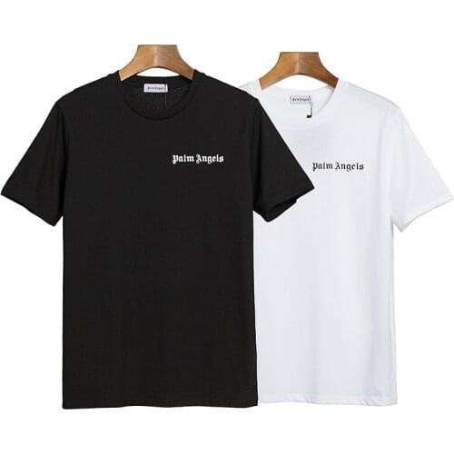 Palm Angels 21SS letter patterns Logo PA Men Women Unisex Lovers models Fashion Cotton Short sleeve t-shirt boyfriend gift 2029