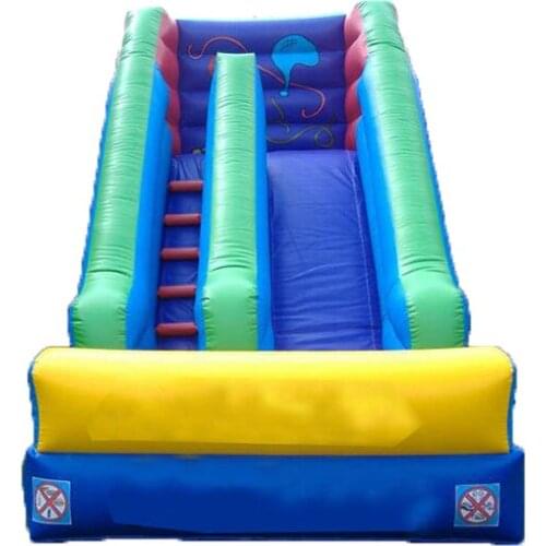 Giant dual slide inflatable slide family used inflatable dry slide for kids and adults/outdoor playground