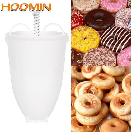 HOOMIN Deep Fry Mould Arabic Waffle Manual Plastic Lightweight Donut Maker Waffle Dispenser Doughnut Machine Easy Fast Portable