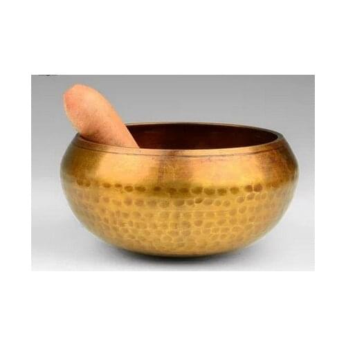 Exquisite decoration Antique bowl to the copper bowl bowl Buddha Nepal Buddhist meditation practice manual fine copper bowl