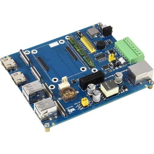 Raspberry Pi Compute Module 4 IO Board PoE Feature (Type B), for All Variants of CM4, Metal Case, With Cooling Fan