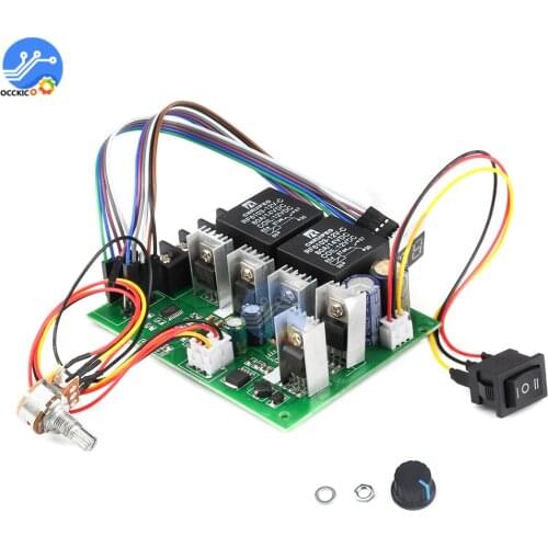 40A PWM Motor Speed Controller with LED Digital Display Adjustable Switch Drive Board Speed Regulator DC 10-50V
