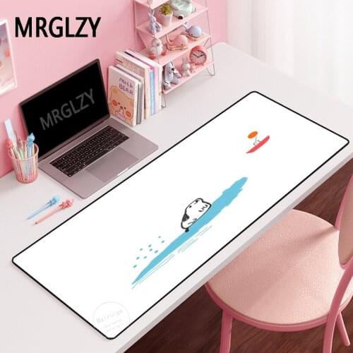 MRGLZY Cute Dog Illustration XXL Mouse Pad Genshin Impact Gamer Large DeskMat Computer Gaming Peripheral Accessories MousePads