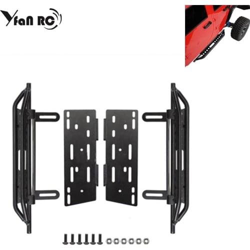1 Set Metal side step step pedal foot-plate sliders for 1/10 Cherokee Axial SCX10 SCX10 II 90046 90047 90048