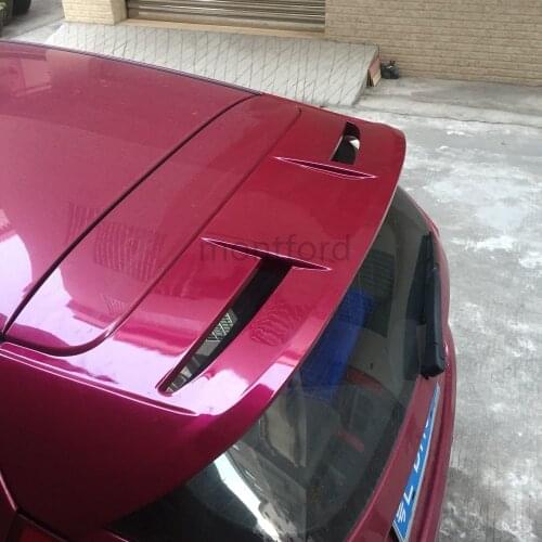 MONTFORD For Ford Fiesta 2009 2010 2011 2012 2013 Auto ABS Plastic Unpainted Color Rear Trunk Boot Wing Spoiler Car Accessories