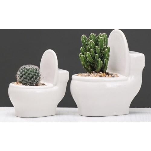 Creative Cartoon Meat Flowerpot Personality Desktop Plant Small Old Pile White Porcelain Flowerpot Ceramic Indoor Plant Pot
