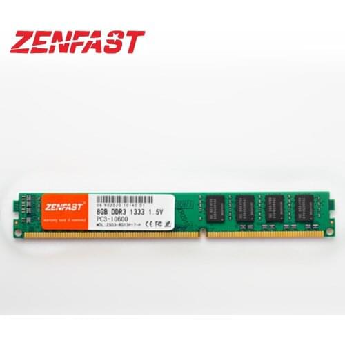 ZENFAST DDR3 8GB 4GB 1333Mhz 1600MHz Ram Desktop Memory 240pin 1.5V DIMM RAM 6 orders