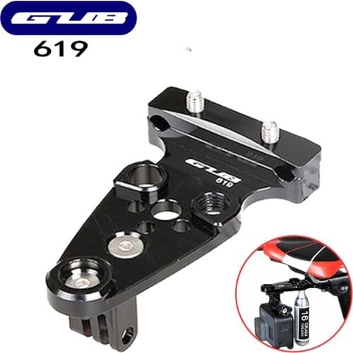 GUB Mountain Bike Saddle Rail Mount for GoPro CO2 Cylinder Transfer Seat Fixed Bracket Sport Camera Adapter Aluminum Alloy 619