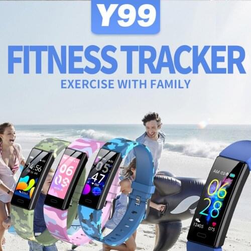 Y99 PLUS Smart Bracelet Large LCD Screen Heart Rate Fitness Tracker Activity IP68 Waterproof Fitness Smart Band Children Kid