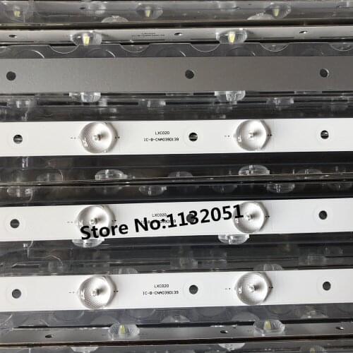 739mm LED Backlight strip 10 Lamp For Pro scan 39 inch LCD TV IC-E-CNA039D139 V390HJ1-P02 3V