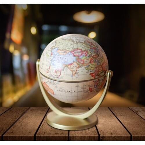 Classroom Decoration Spinning Balls Globe World English Edition Earth Map with Base School Students Teaching Aids