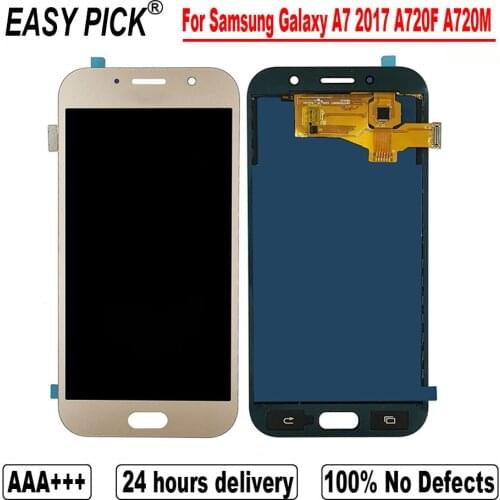 For Samsung Galaxy A7 2017 A720F A720M SM-A720F LCD Display Touch Screen Digitizer Assembly Replace Repair Parts