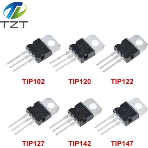 10pcs Tip102 Tip120 Tip122 Tip127 Tip142 Tip147 Transistor Tip142t Tip147t For diy