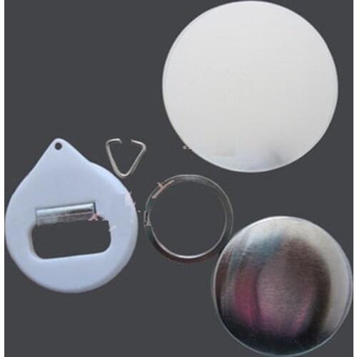100pcs 44MM beer bottle opener key chain advertising gift button badge blank raw materials
