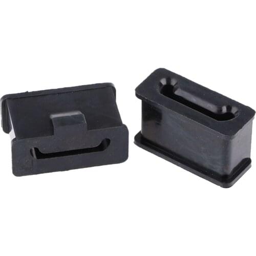 2 Pack Muffler Rubber Mount Isolator Replacement for Harley Motorcycles Black