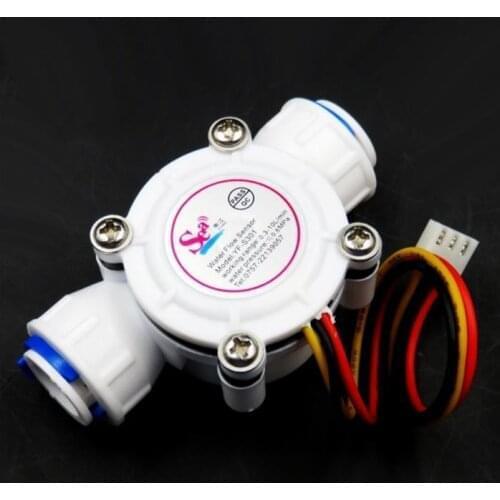 3/8"quick fit Plastic Turbine Hall water flow sensor meter for water liquid id10 mm
