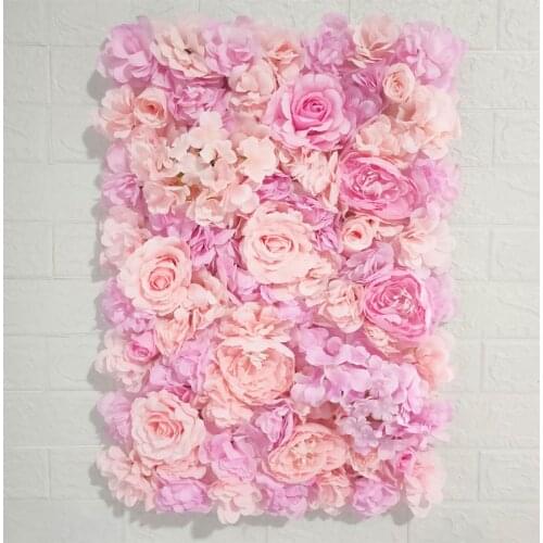 40x60cm Silk Rose Flower Wall Mat Wedding Decoration Backdrop Artificial Flower Mats Flower Wall Home Romantic Wedding Decor