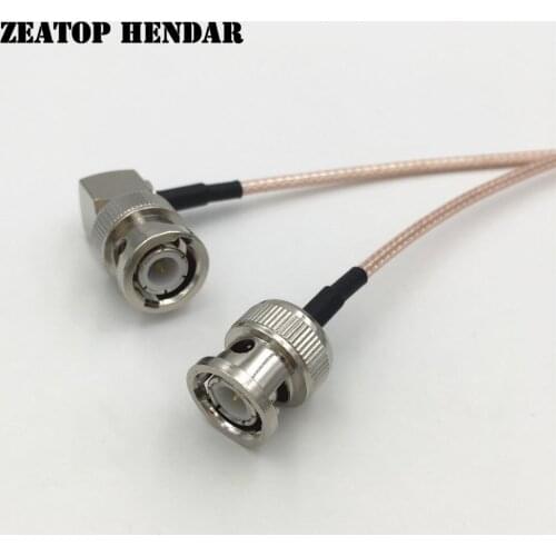 5Pcs RG316 Cable Right Angle BNC Male Jack to BNC Male Plug RF Coaxial Pigtal Wire Connector 10CM 15CM 20CM 30CM 50CM 1M 2M