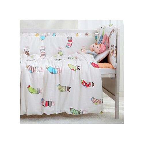9PCS Full Set kit berço Cotton Kid Baby Bedding Product Baby Bumper Infant Cartoon,4bumper/sheet/pillow/duvet