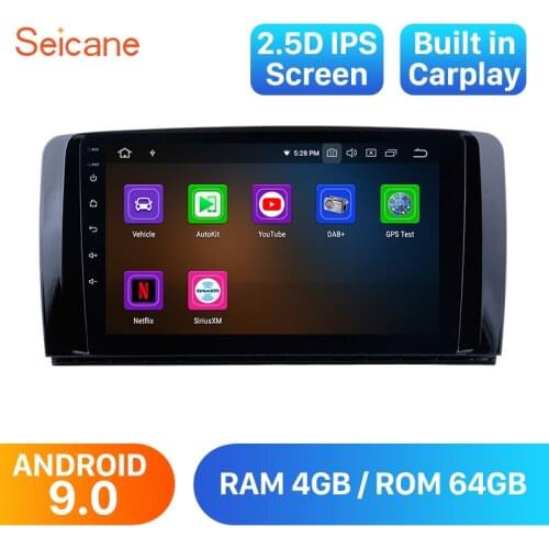 Seicane Car Navi 9" Android9.0 GPS IPS Stereo For Mercedes Benz R Class W251 R280 R300 R320 R350 R63 2006-2013 Multimedia Player