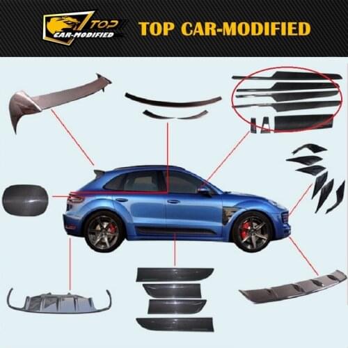 Free shipping TOP CAR-MODIFIED carbon fiber parts fit for Porsche macan interior trims carbon fiber material