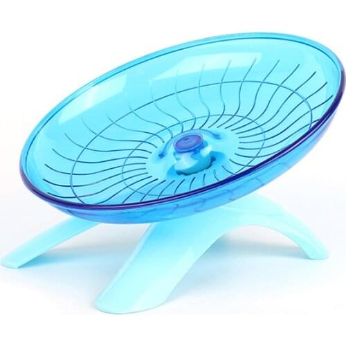 Hamster Runs Wheel Mute Flying Saucer Steel Axle Wheel Hedgehog Squirrel Plastic Running Disc Toys Small Pet Hamster Accessories