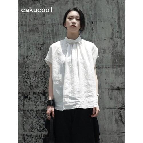 Cakucool Black And White Blouses
