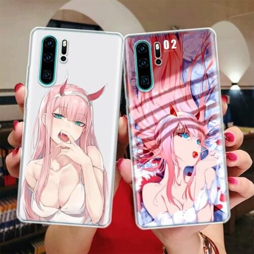 Zero Two Darling In The Franxx 02 Silicon Phone Case For Huawei Honor 10 9 20 Lite Y5 Y6 Y7 Y9 9X 8X 8S 8A 7X 7A 7S Pro + 10i20i
