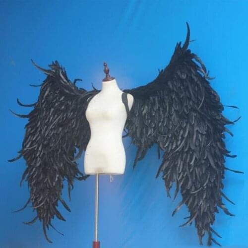Black Big Angle Wings Props DIY Customization for Cosplay photography Game Display Game Party Wedding wing costume props