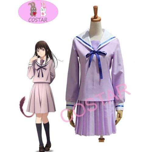 CSOTAR Anime Noragami Yukine Iki Hiyori School Uniform Sailor Costume Cosplay Costumes Sailor Cosplay Dress