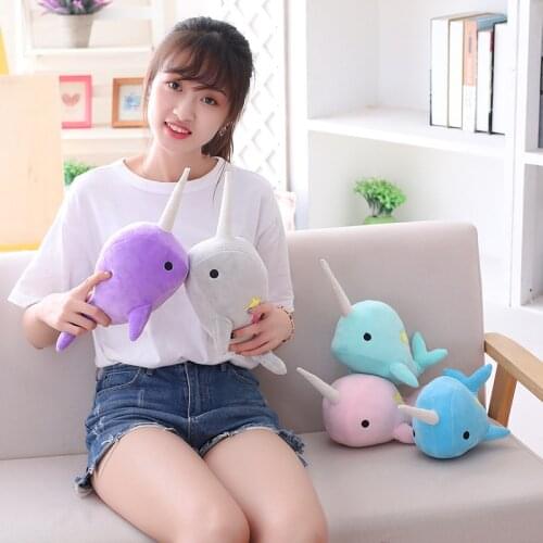Hot colorful Whale Binary Star Doll Plush Toy Soft Animal Ocean Sea Stuffed Animals For Children Christmas Gift kid Brinquedos