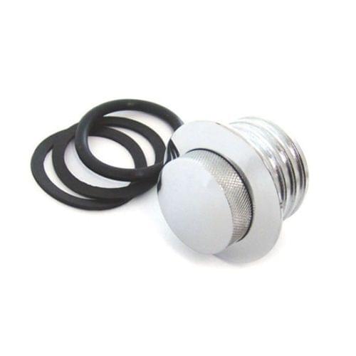 Chrome Reservoir Fluid Cap Cover For Harley 1982 & up Custom Motorcycle