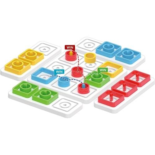 36PCS Montessori Memory Shape Game Parent-child Interaction Puzzle Game Board Toy Sorting Math Bricks Learning Educational Toys