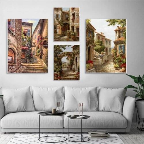 Classical Venice City Landscape Canvas Painting Digital Print Scenery Posters and Prints Picture for Living Room Home Decoration
