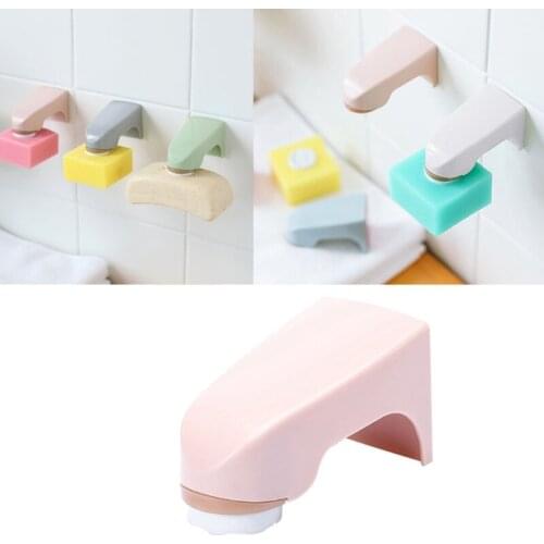 Creative Magnetic Soap Holders Bathroom Wall Hanging Soap Box Suction Cup Rack Multi-color Magnetic Soap Holder