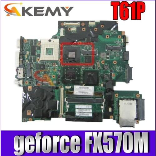 Akemy 42W7653 For lenovo thinkpad T61P laptop motherboard 44C3931 42W7877 15.4 965PM DDR2 geforce FX570M