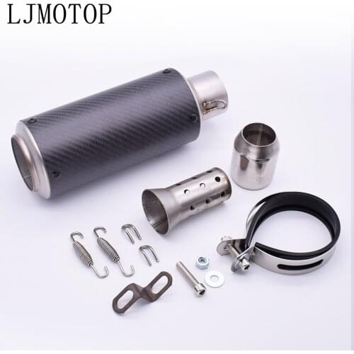 Motorcycle exhaust escape Modified Carbon fiber Moto Exhaust system For Suzuki GSX250 GSX550 GSX600 GSXR1000 GSXR1100 Katana