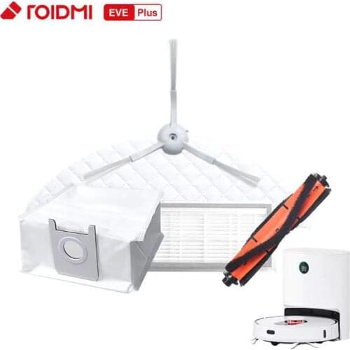 ROIDMI EVE Plus Vacuum Cleaner Original Parts Dust Bag Mop Rolling Brush Filter Side Brush Disposable Mop Accessories