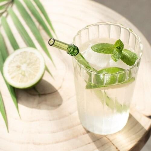 Japanese Style Verticle Pattern Glass Coffee Mugs Simple Design Milk Juice Water Cup 250ml 400ml Nordic Style