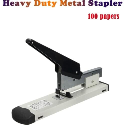 100 Sheets Heavy Duty Metal Stapler Document Paper Bookbinder Office Desk Business Commercial