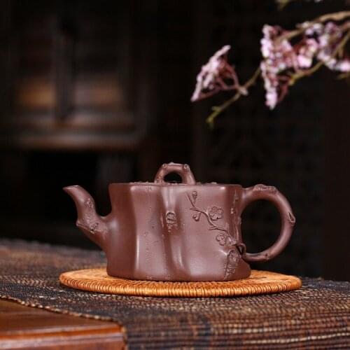 Yixing pot Xu Yan pure manual recommended floral organ may pile ore is purple clay teapot a undertakes