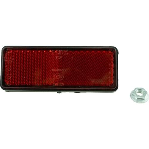 Red Rear Rectangle Reflector for ATV Motorcycle Dirt Bike Scooter Quad