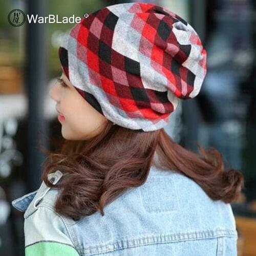 WarBLade Popular Winter Hat Women Knit Slouchy Beanie Girls Bonnet Skull Baggy Warm Female Scarf Gorro Feminino Inverno Cap