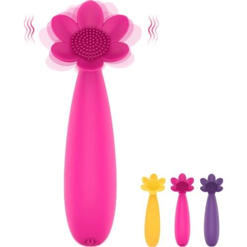 Nipple Vagina Massager Female Masturbator Clitoris Stimulator Sunflower Erotic Sex Toys for Women 19 Modes Vibrator