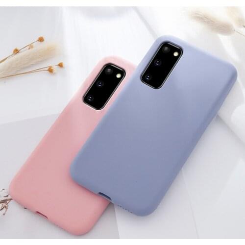 Liquid Silicone Case For Samsung Galaxy S20 FE Case Note 20 Ultra 10 Lite S20 Plus Cover Soft Phone Bumper For Samsung S20 FE