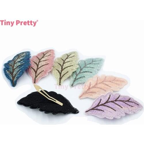 1Piece Handmade Vintage Embroidery Tree Leaf Hair Clips Long Snap Clips Wedding Bridal Hair Jewelry