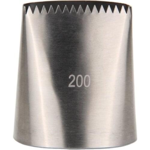 10pcs/lot)Free Shipping FDA High Quality Stainless Steel Xlarge Cake Decorating Basketweave Nozzle #200