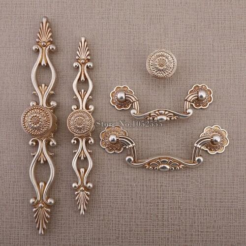 Top Designed 10PCS European Retro Style Cabinet Door Handles Cupboard Drawer Wardrobe Cabinet Furniture Pulls Handles and Knobs