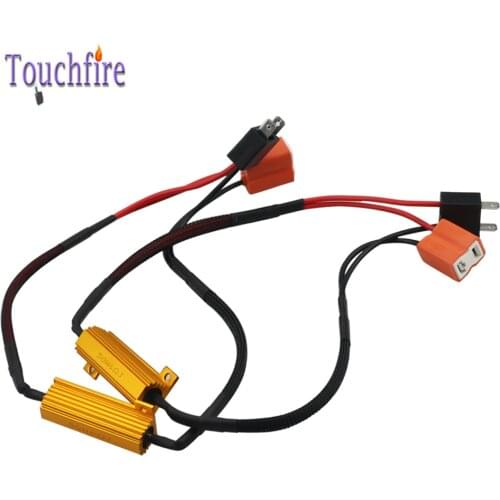 2Pcs 50W H7/9006/HB4 H4 Hi-Lo Headlight Load Resistor LED Canbus Car Fog Lamps Decoder Error Warning Resistance